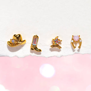 Cowgirl Stud Set: Gold - obligato