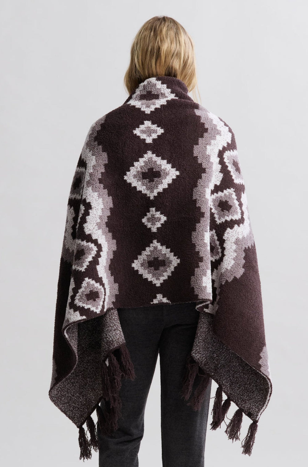 Cozy Chic Mosaic Wrap in Umber Multi - obligato