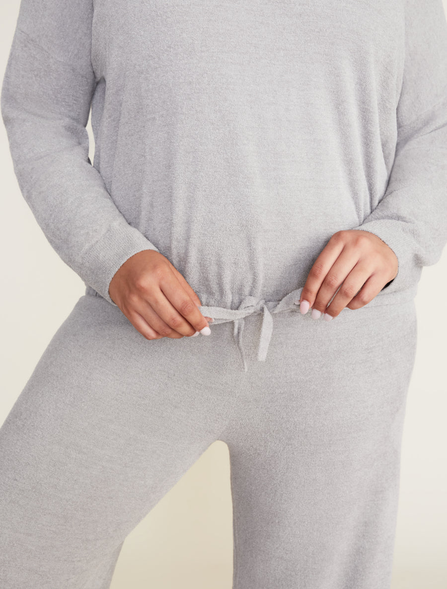 Cozy Chic Ultra Lite Slouchy Pullover in Dove Gray - obligato