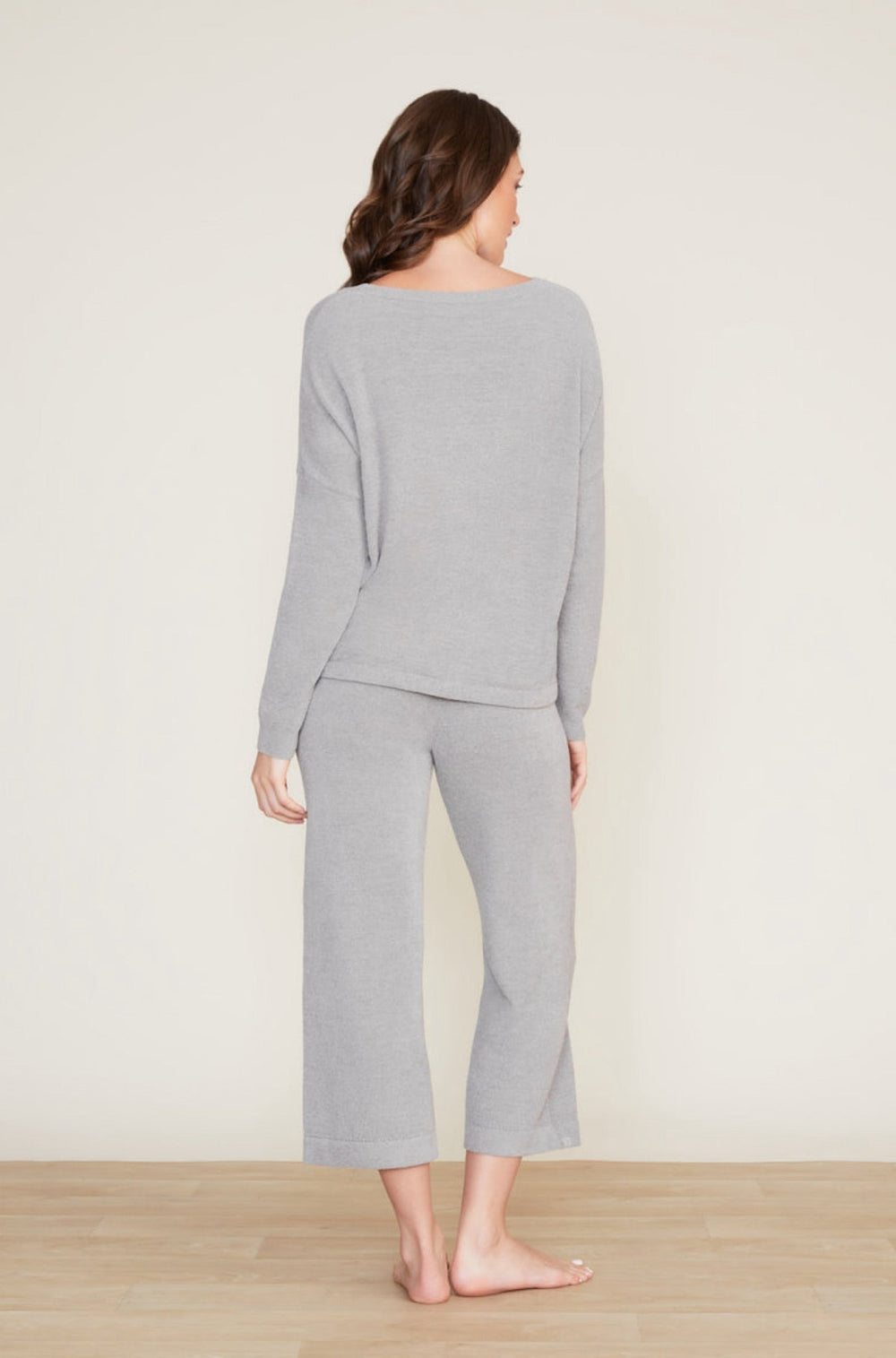 Cozy Chic Ultra Lite Slouchy Pullover in Dove Gray - obligato