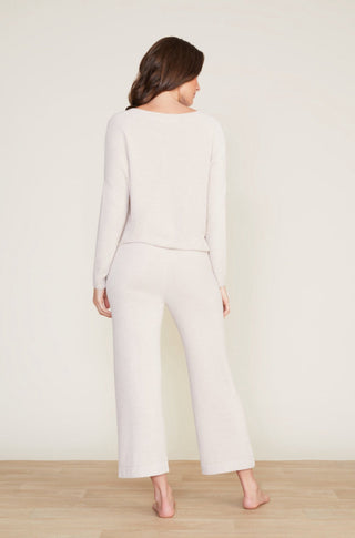 Cozy Chic Ultra Lite Slouchy Pullover in Stone - obligato