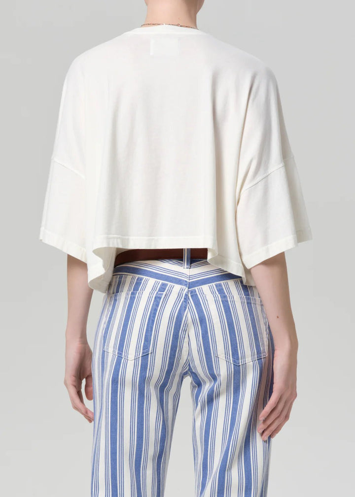 Crop Cape Tee in Pashmina - obligato