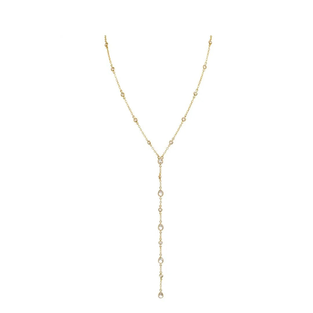 Crystal Lariat Necklace - obligato