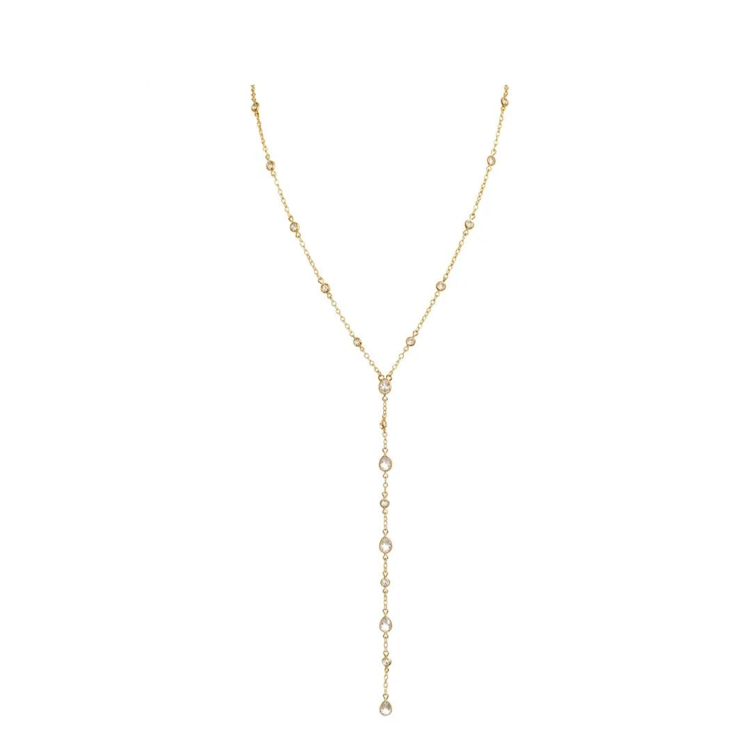 Crystal Lariat Necklace - obligato