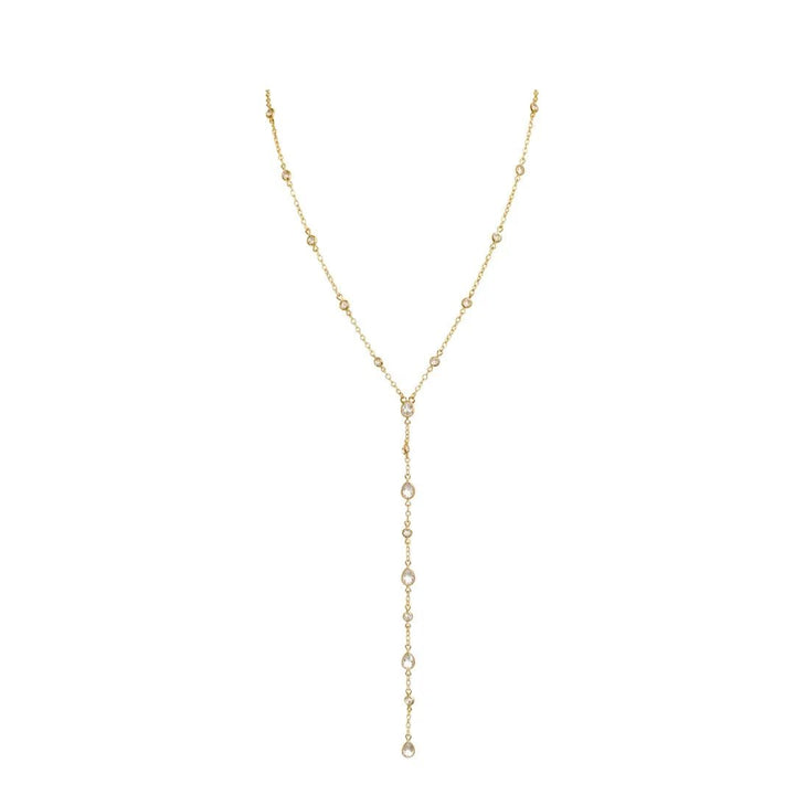 Crystal Lariat Necklace - obligato