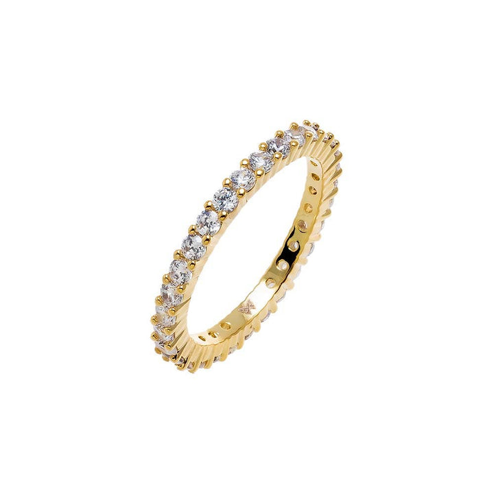 CZ Thin Eternity Band: Gold / 5 - obligato