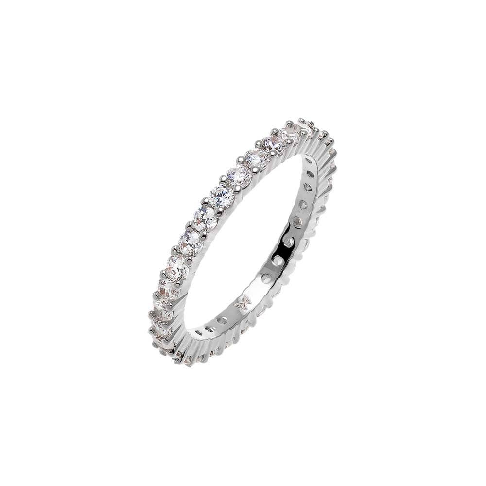 CZ Thin Eternity Band: Gold / 5 - obligato