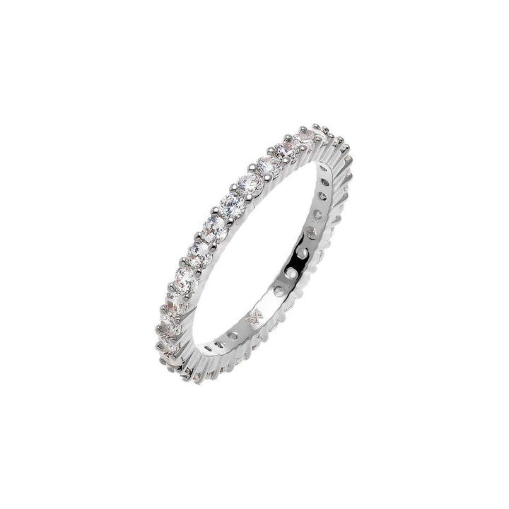 CZ Thin Eternity Band: Gold / 6 - obligato