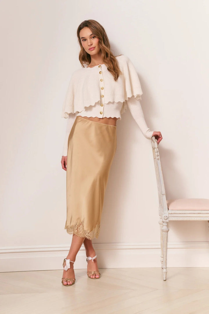 Daelyn Cardigan in Champagne - obligato