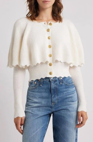 Daelyn Cardigan in Champagne - obligato