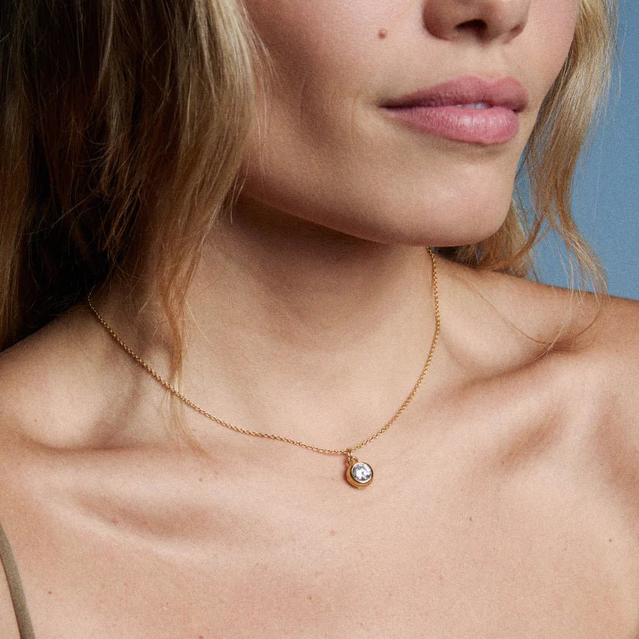 Dainty Bezel Necklace - obligato