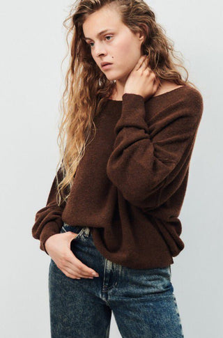 Damsville Sweater in Brownie - obligato