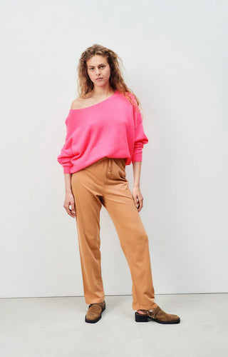 Damsville Sweater in Pink Neon - obligato