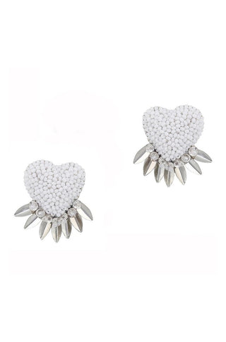 Danika Earrings - White - obligato