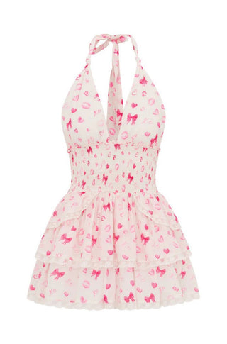 Deanna Valentine Halter Dress - obligato