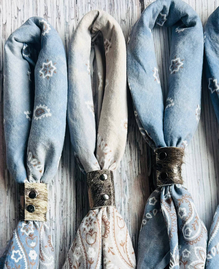 Denim Hues Hand Dyed Bandanas  - obligato