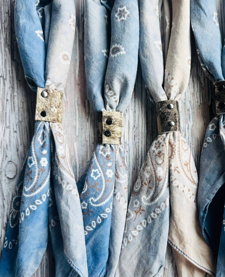 Denim Hues Hand Dyed Bandanas  - obligato