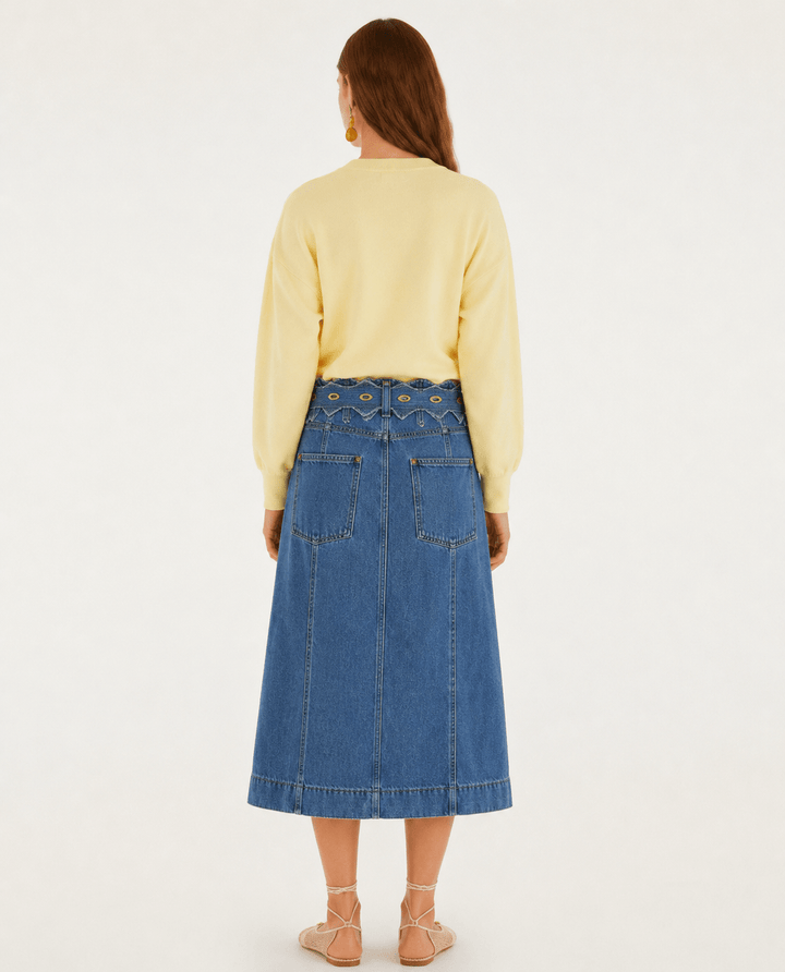 Denim Midi Skirt - obligato
