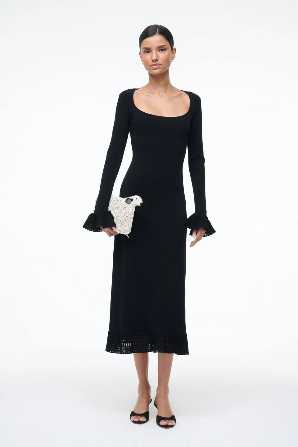 Dolly Beaded Clutch in Ivory - obligato