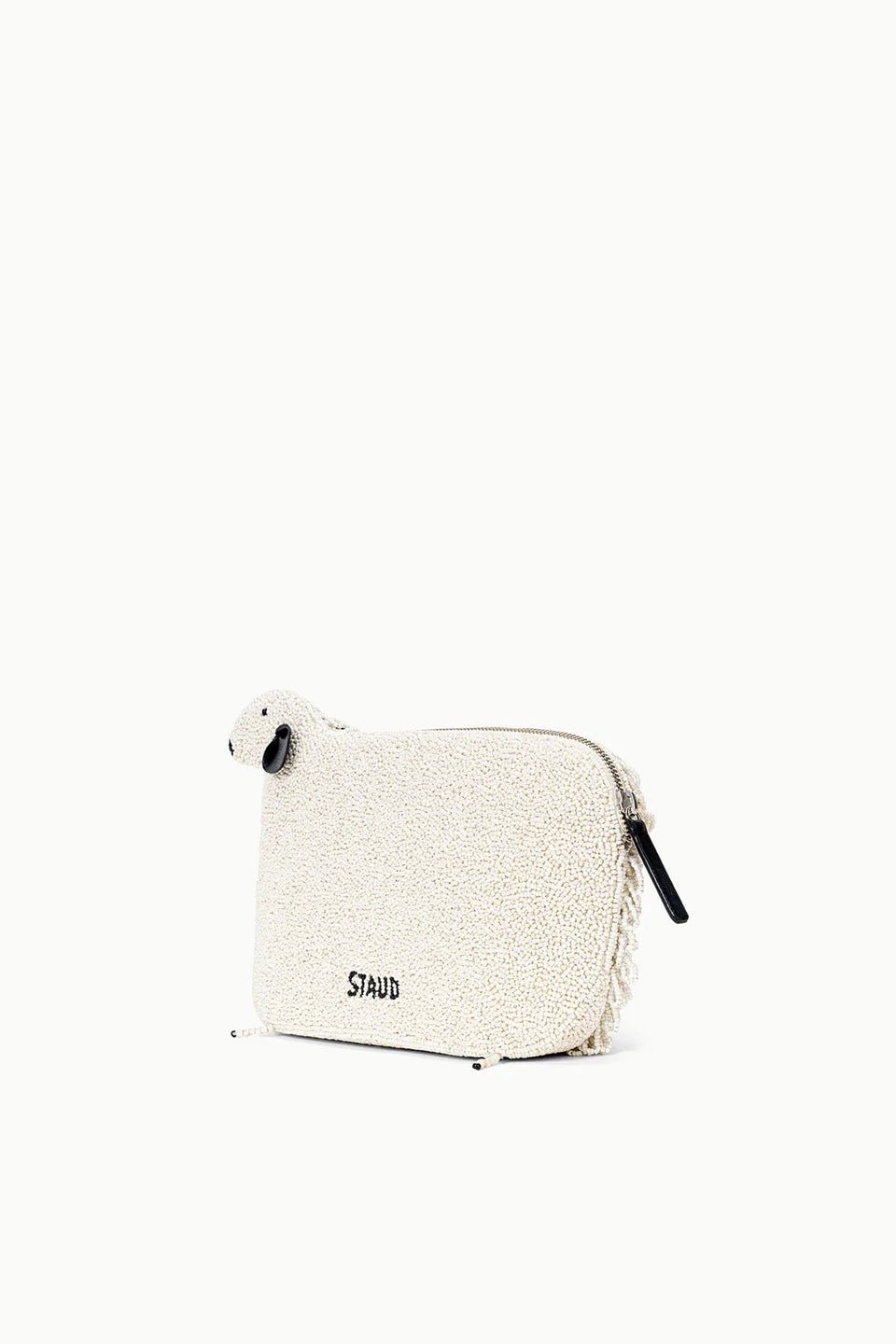 Dolly Beaded Clutch in Ivory - obligato