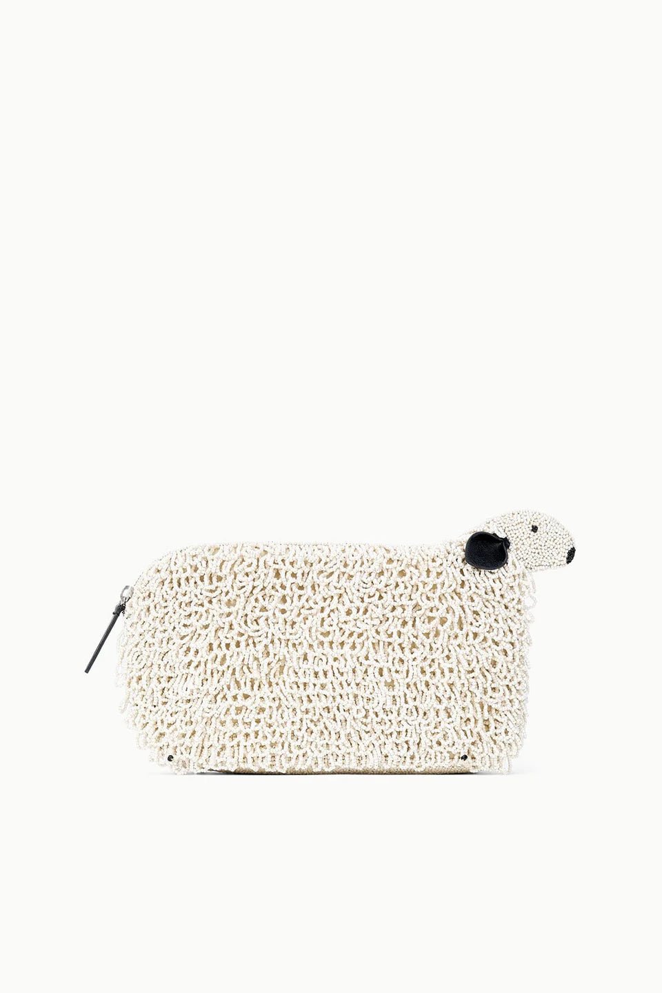 Dolly Beaded Clutch in Ivory - obligato