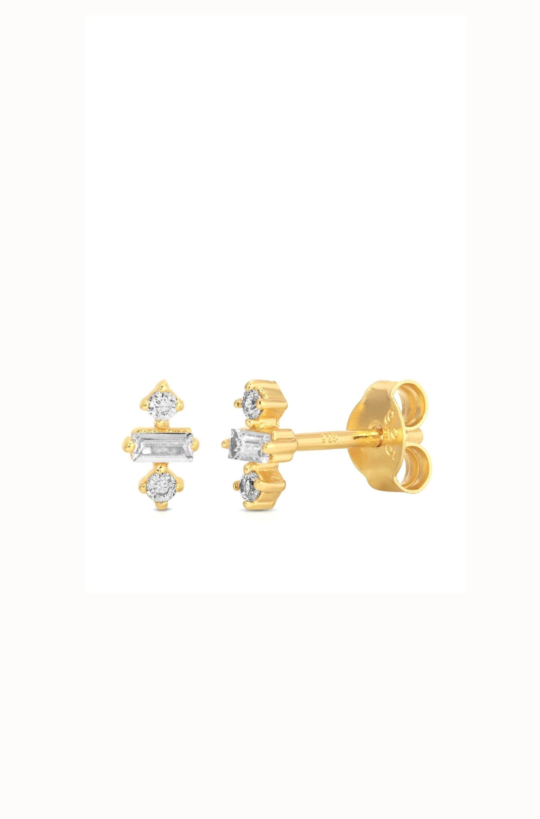 Dory Simulated Diamond Stud Earrings - obligato