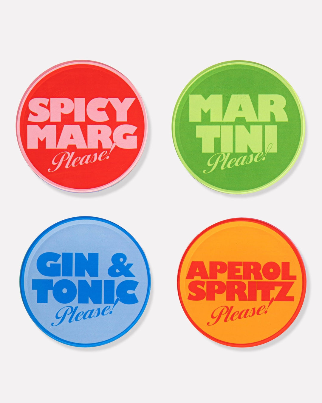 Drinks On Me | Set of 4 Coasters - obligato
