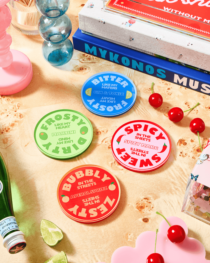 Drinks On Me | Set of 4 Coasters - obligato