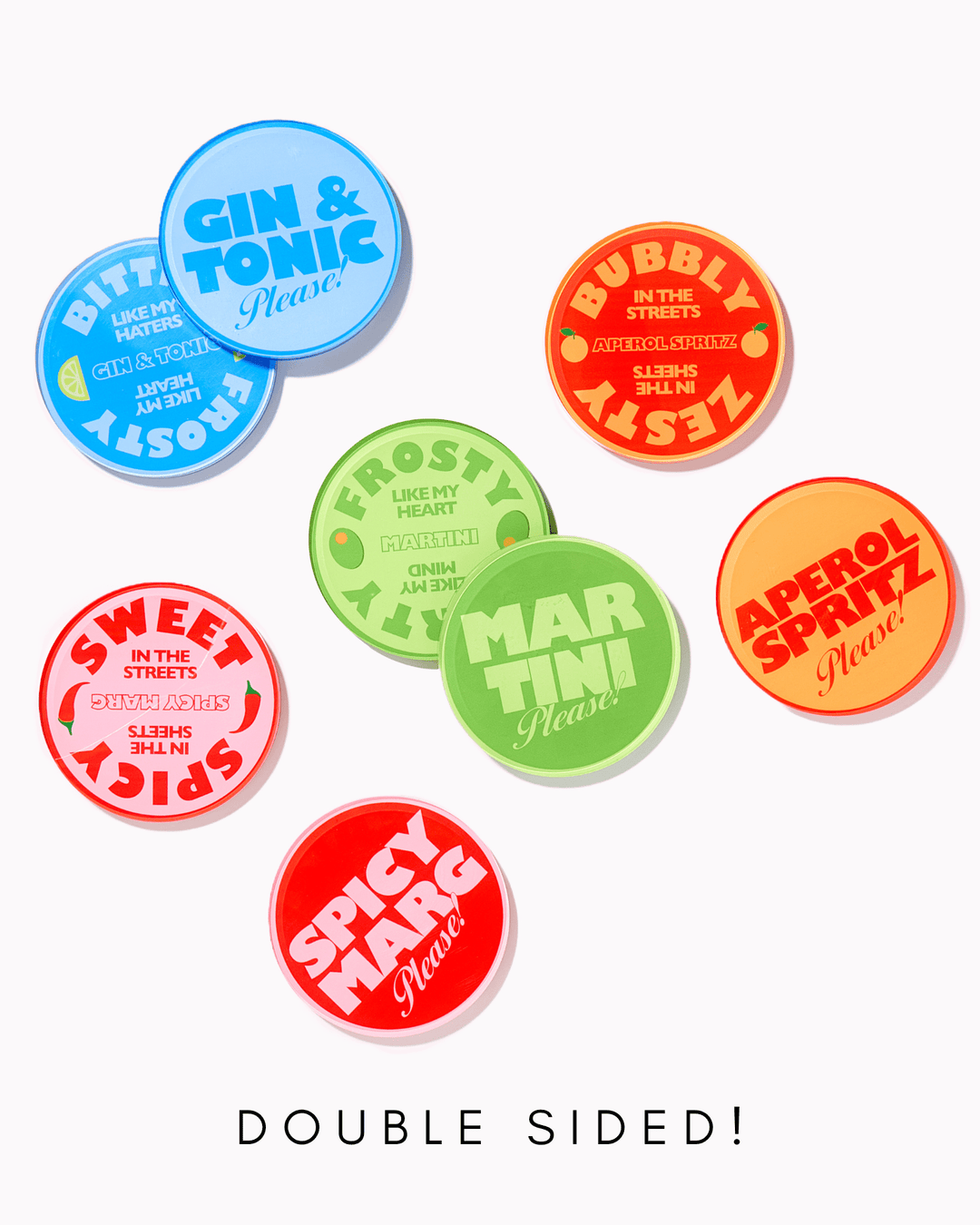 Drinks On Me | Set of 4 Coasters - obligato