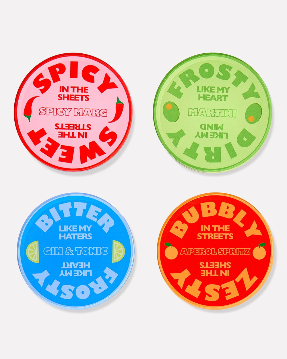 Drinks On Me | Set of 4 Coasters - obligato