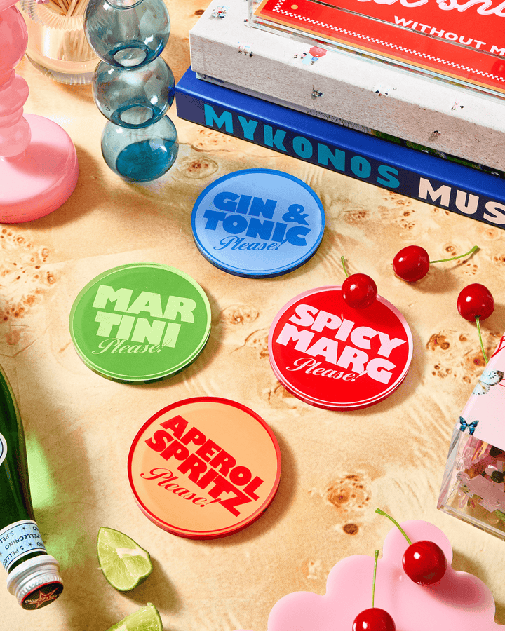 Drinks On Me | Set of 4 Coasters - obligato