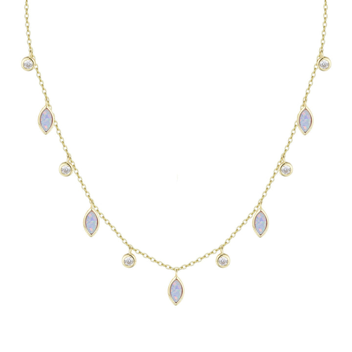 Drops of Spring Opal Choker Necklace: Orange Opal - obligato