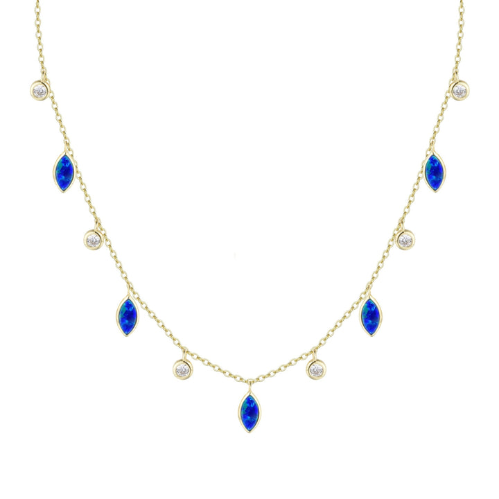 Drops of Spring Opal Choker Necklace: Orange Opal - obligato