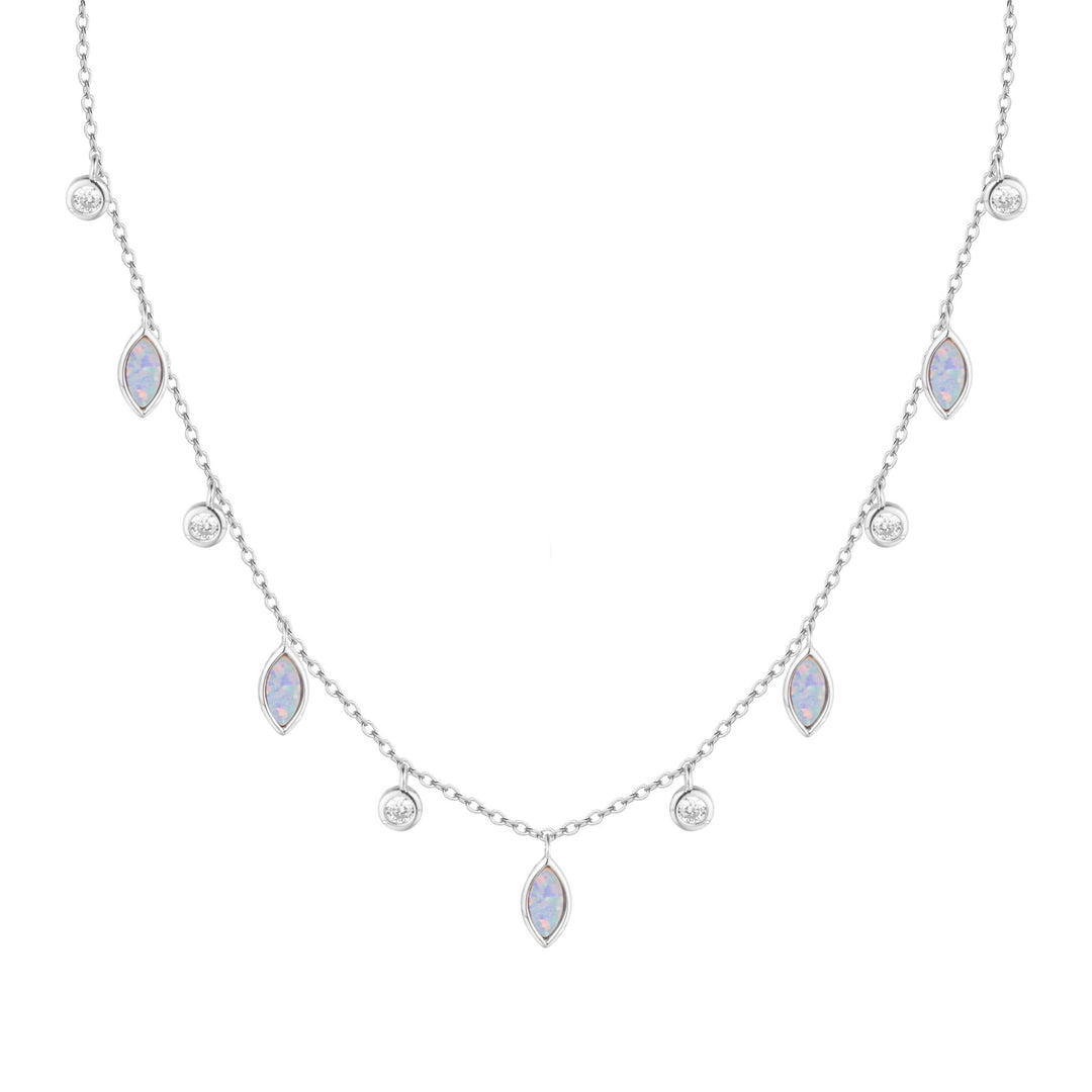 Drops of Spring Opal Choker Necklace: Orange Opal - obligato