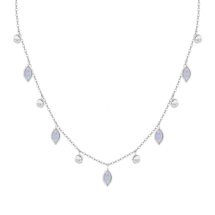 Drops of Spring Opal Choker Necklace: Orange Opal - obligato