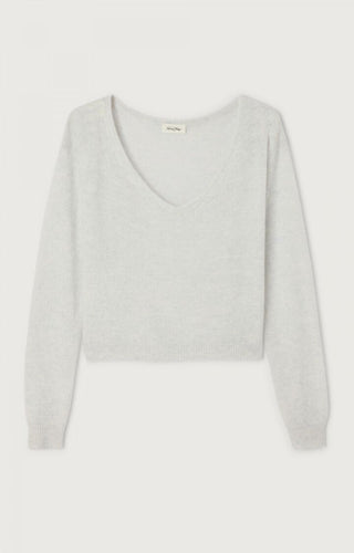DUMY Lightweight Knit Sweater in Arctique Chine - obligato