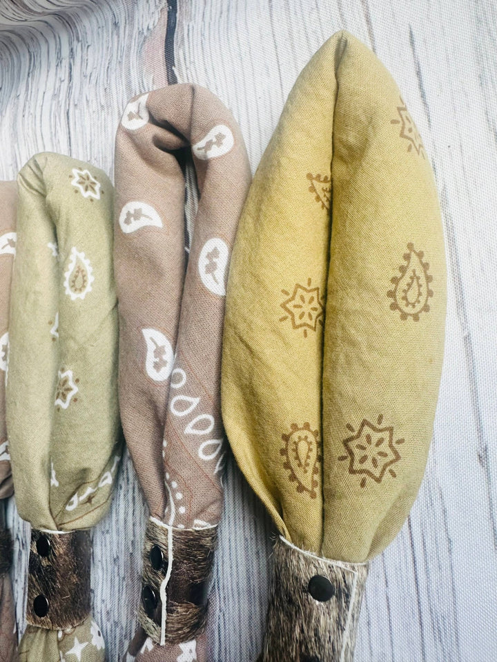 Earth Tones Hand Dyed Bandanas - obligato