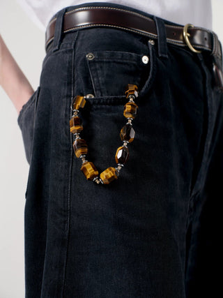 Electrum Gemstone Wristlet In Tigers Eye - obligato