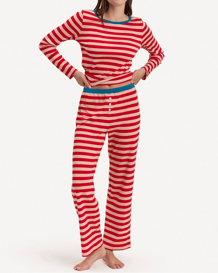Ellie Pj Set in Ribbon Stripe - obligato