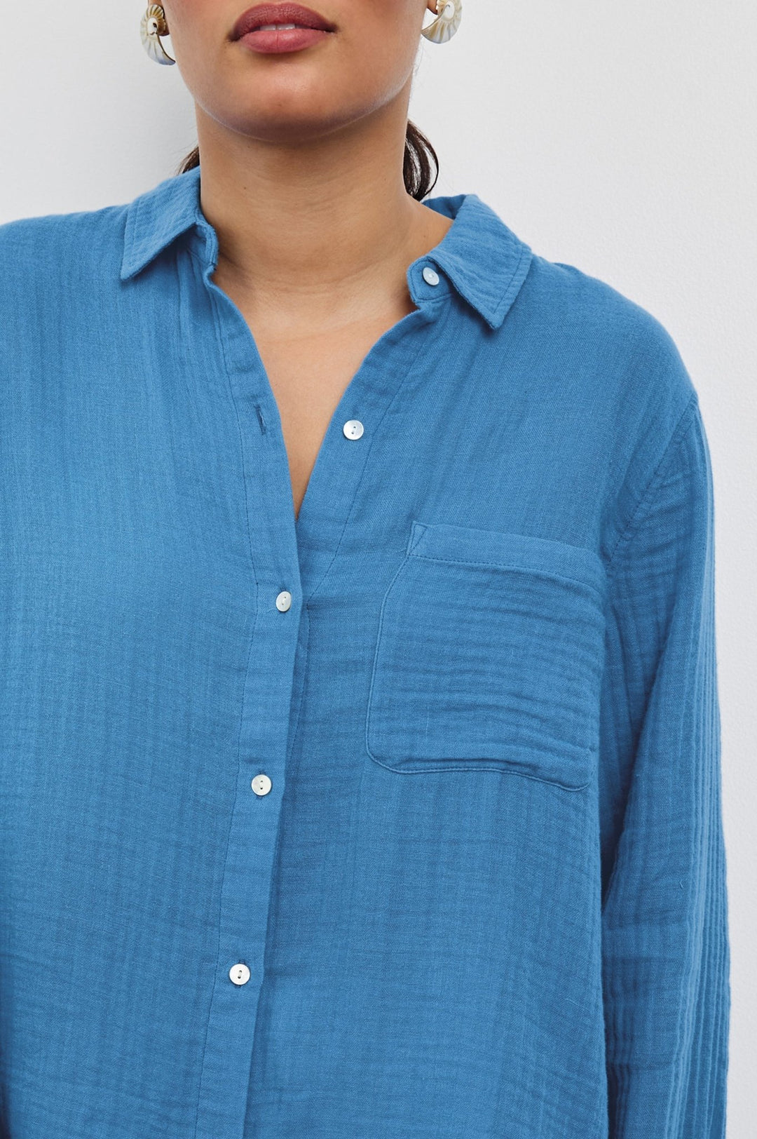 Ellis Top in French Blue - obligato