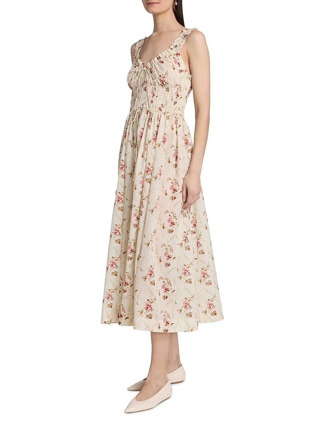 Emmaretta Dress in Blanc Prairie Rose - obligato