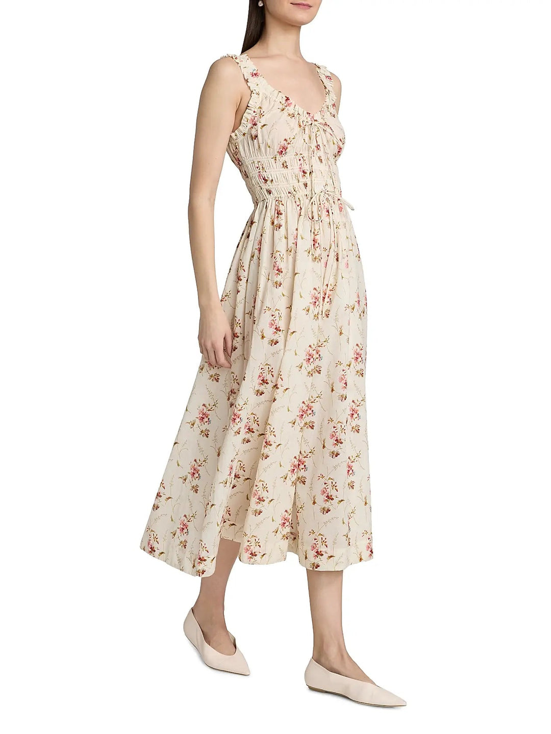 Emmaretta Dress in Blanc Prairie Rose - obligato