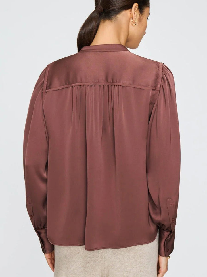 Enna Blouse in Cordovan - obligato