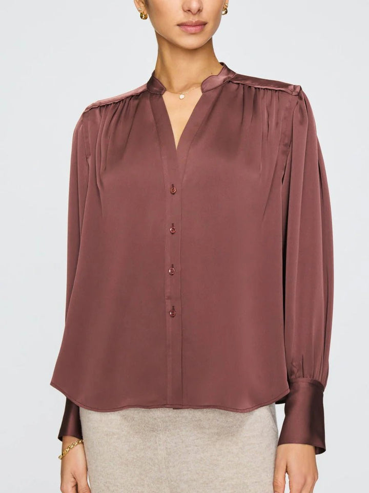 Enna Blouse in Cordovan - obligato