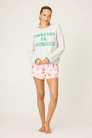 Espresso Til Prosecco Snuggle Sweater - obligato