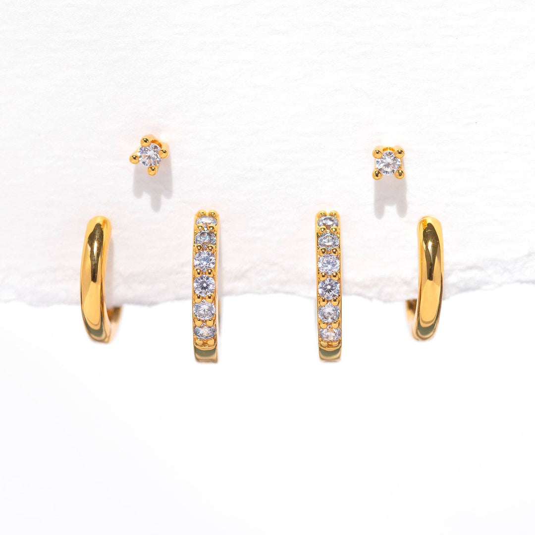 Essentials Earring Set: Gold - obligato