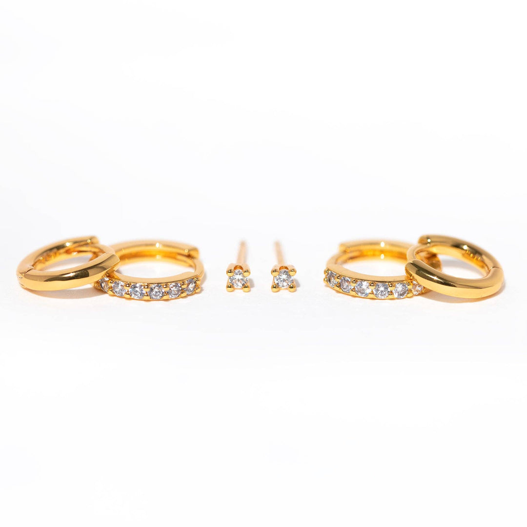 Essentials Earring Set: Gold - obligato