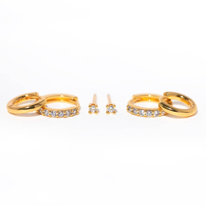 Essentials Earring Set: Gold - obligato