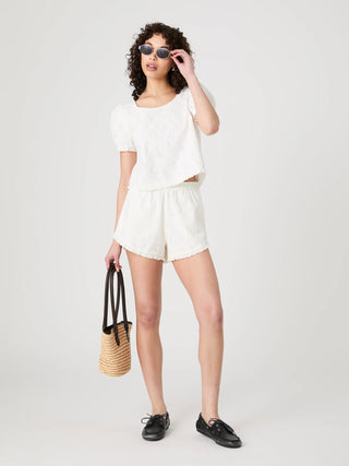 Eyelet Puff Sleeve Top - obligato