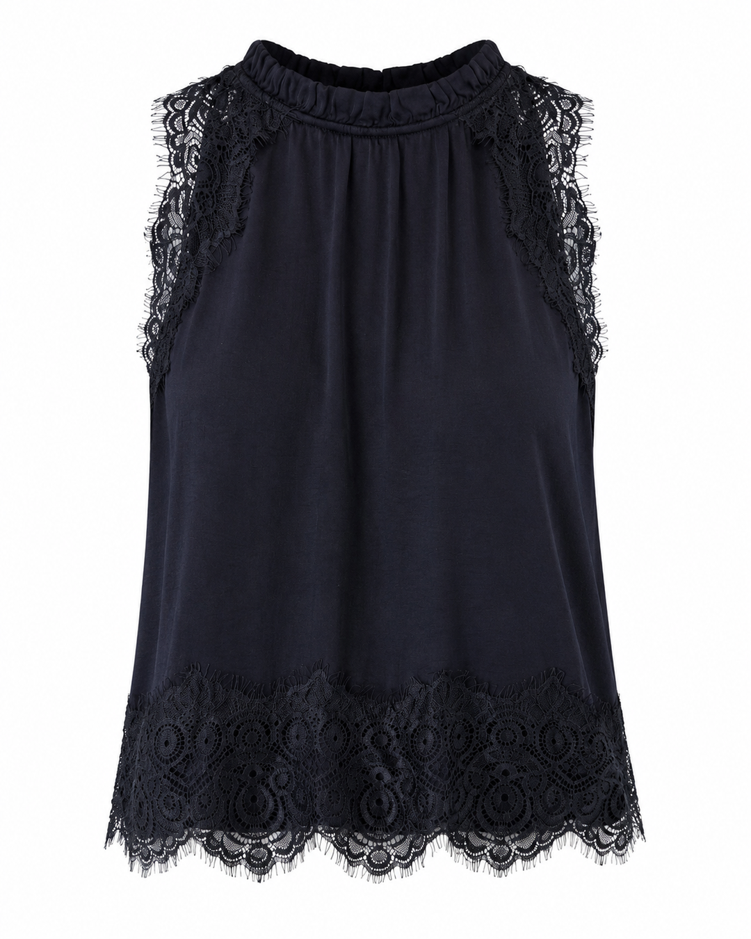 Celest Lace Top in Midnight
